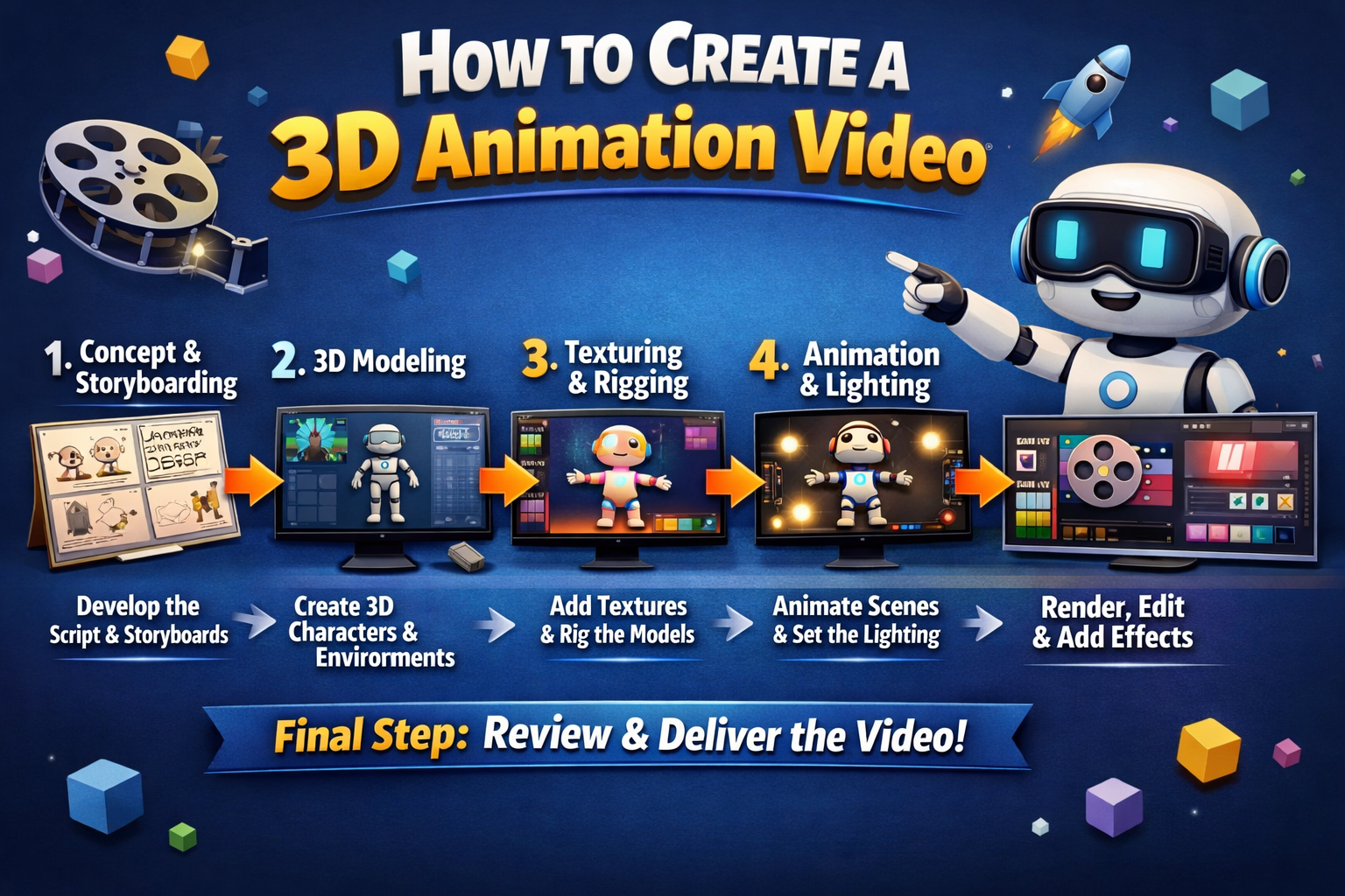 How to Create a 3D animation video