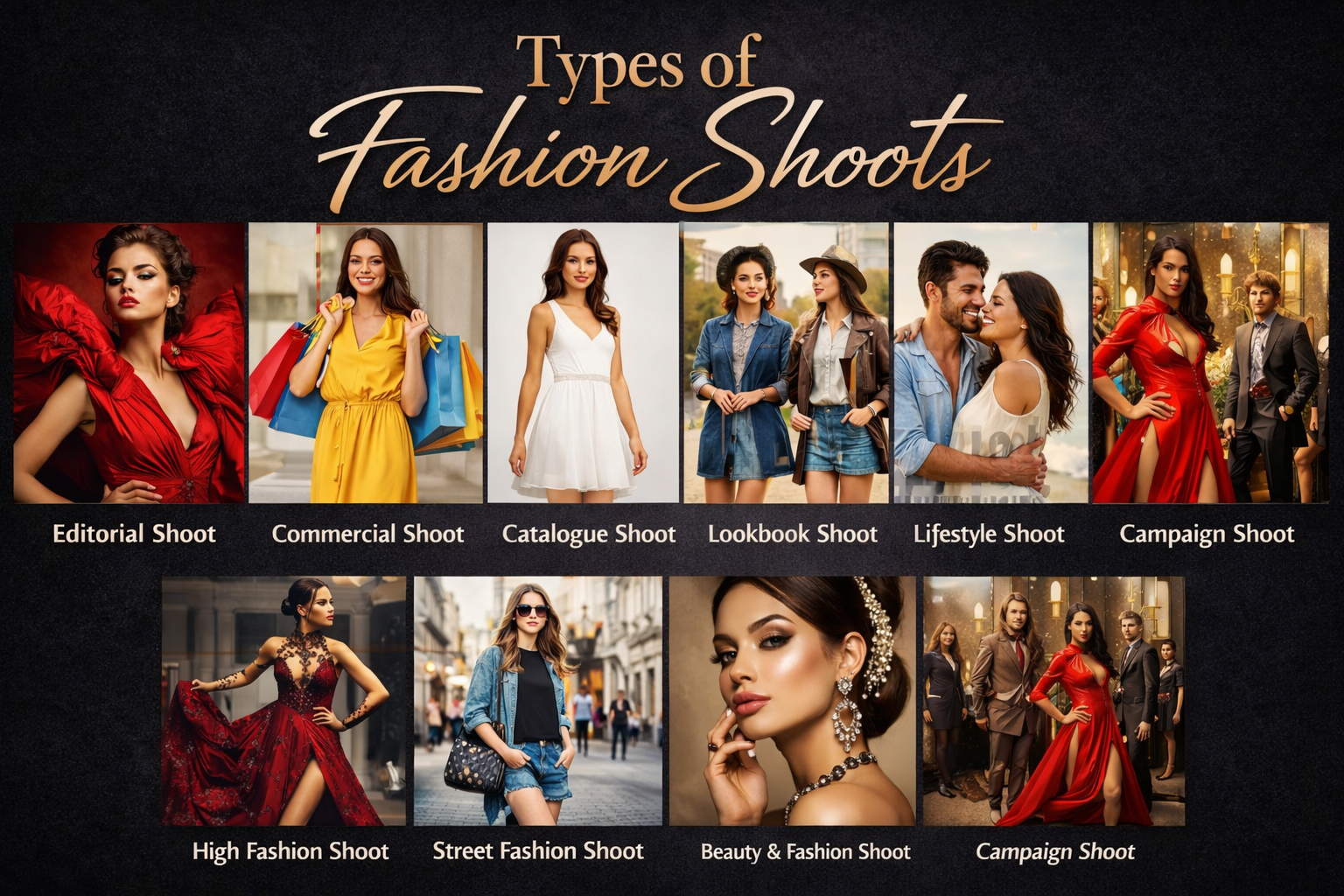 Types of Fashion Shoots
