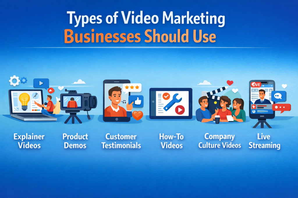  Types of Video Marketing Businesses Should Use  