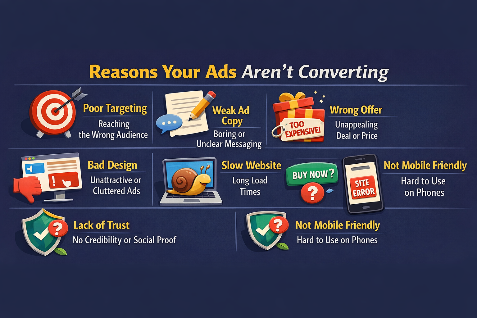 Reasons Your Ads Aren’t Converting
