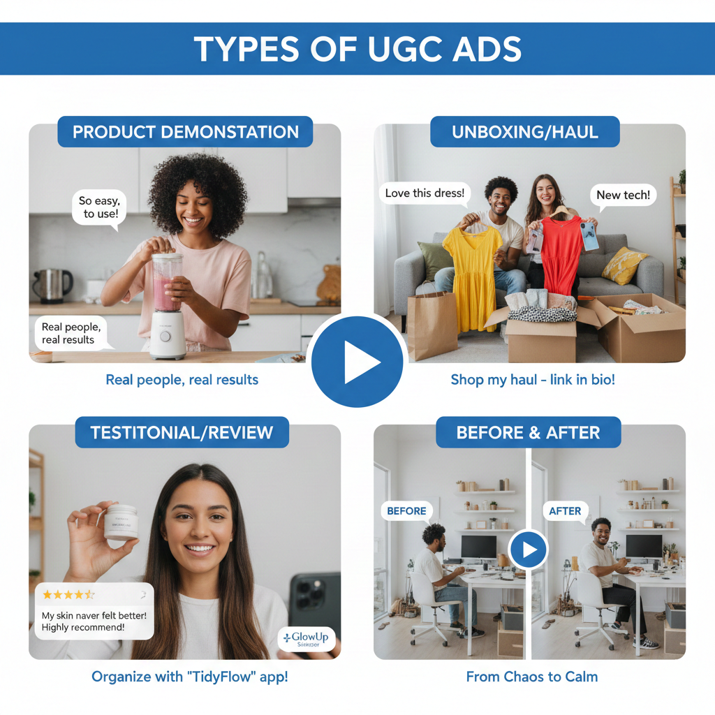 Types of UGC Ads