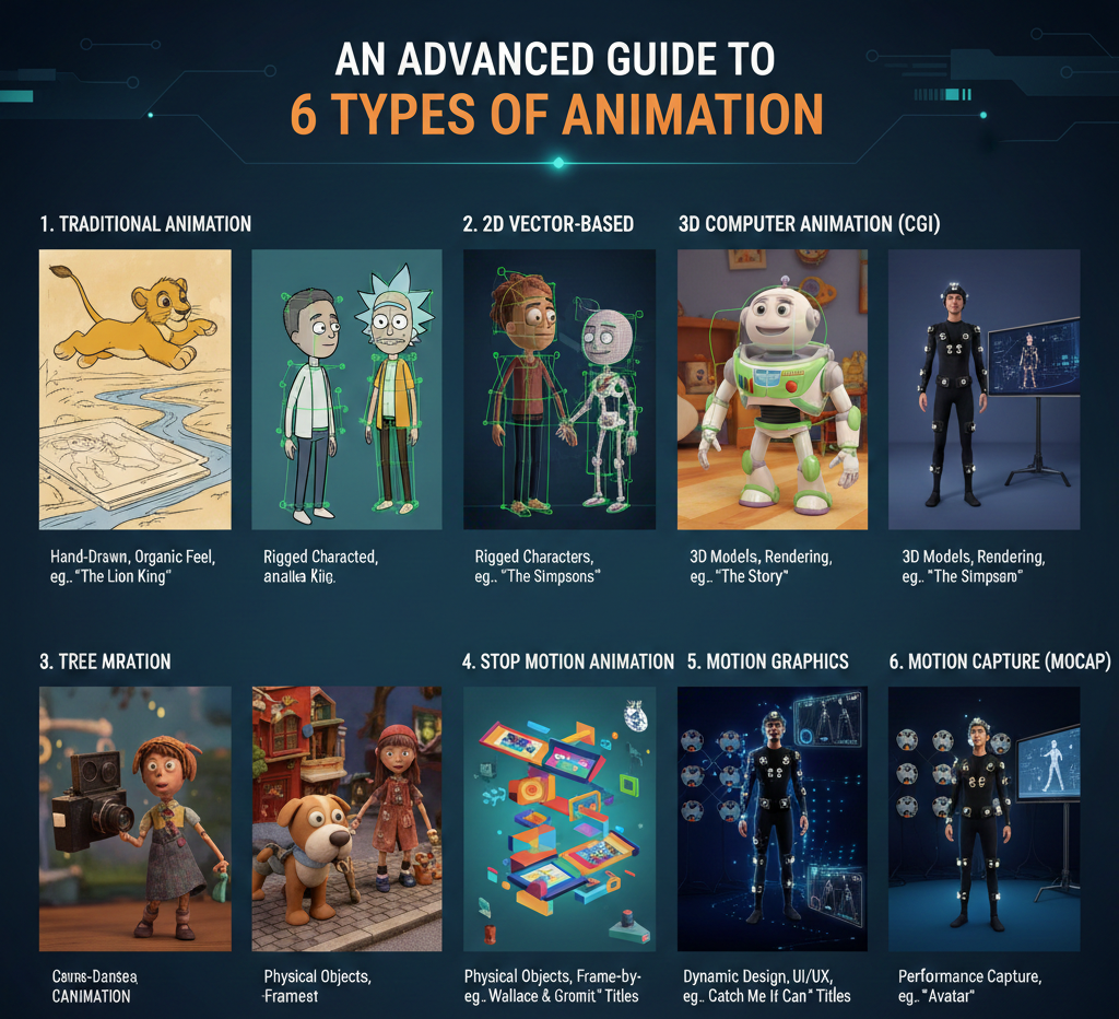create image An Advanced Guide to 6 Types of Animation