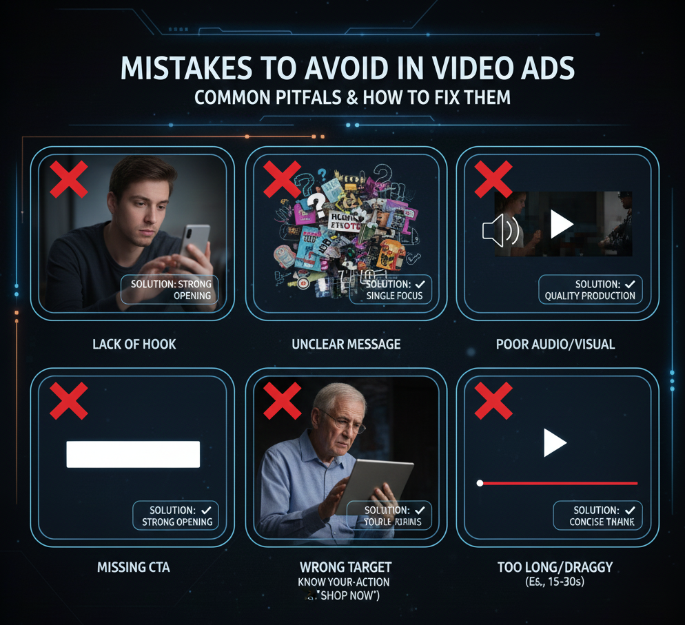 Mistakes to Avoid in Video Ads
