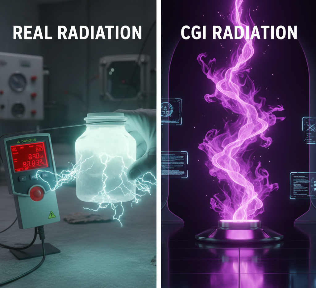 Difference Between Real Radiation and CGI Radiation