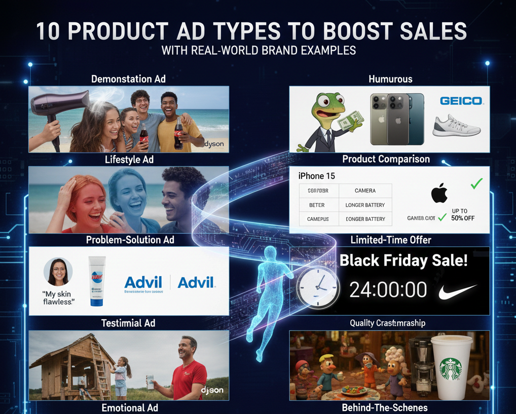  10 Product Ad Types to Boost Sales with Brand Examples