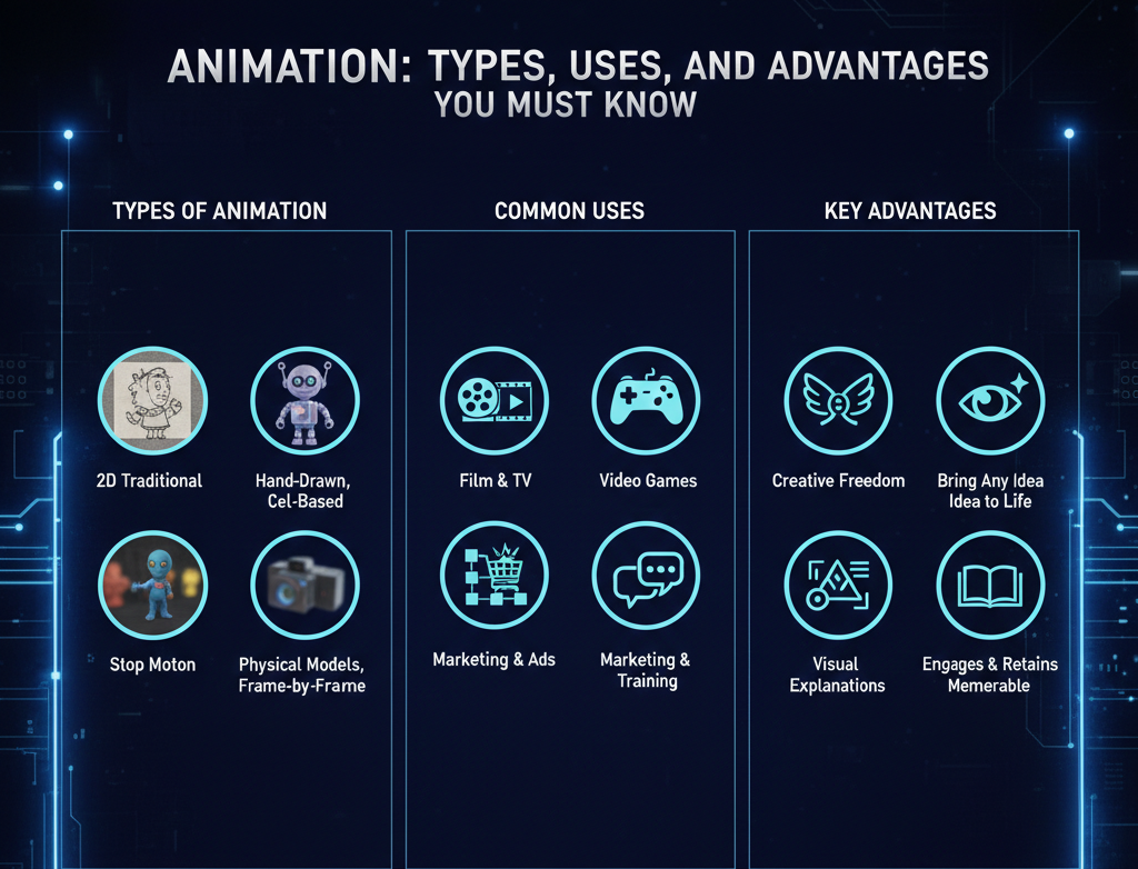 Animation : Types, Uses, and Advantages 