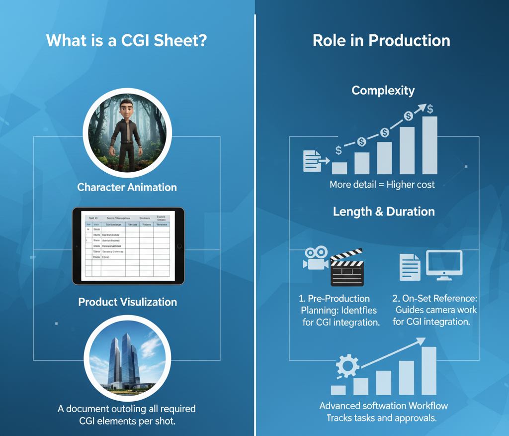 CGI Sheet in Filming and Videography