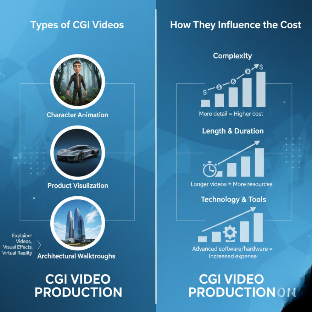 Types of CGI videos and How They Influence the Cost

