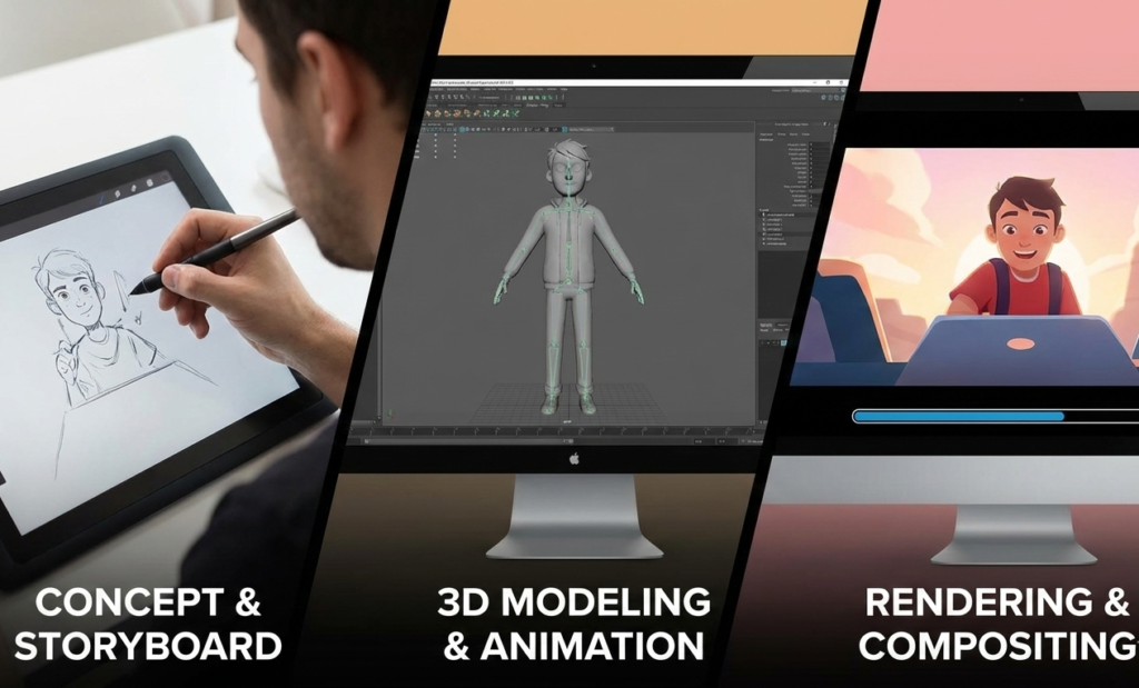 How to Create a 3D animation video