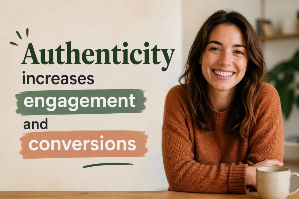 Authenticity increases engagement and conversions