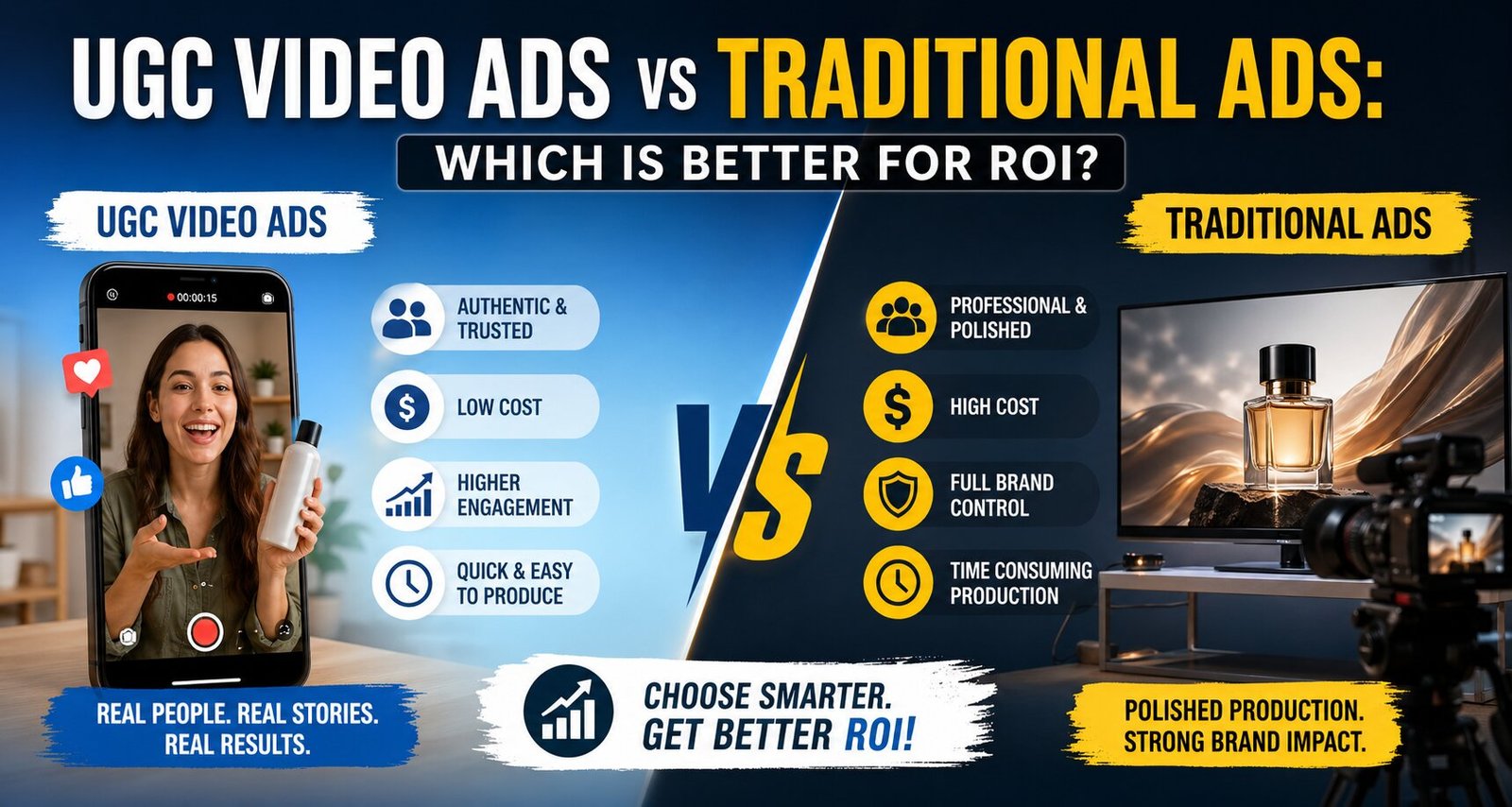 UGC Video Ads vs Traditional Ads: Which is Better for ROI?