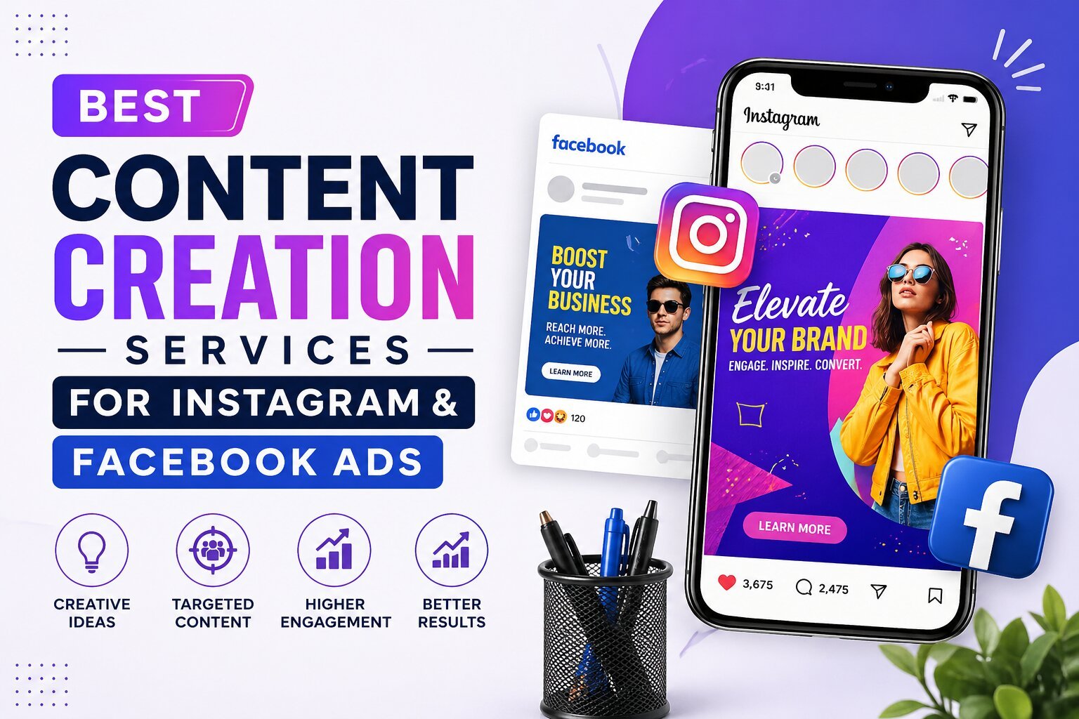 Best Content Creation Services for Instagram & Facebook Ads