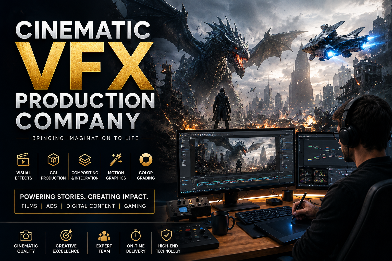 Top CGI and VFX Service Provider for Creative Visual Excellence
