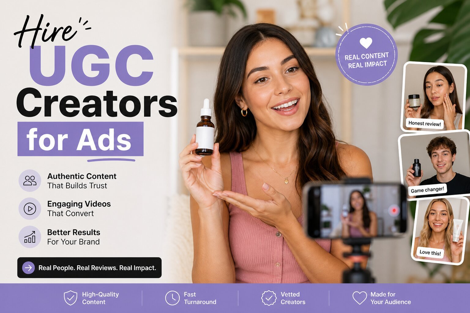 Hire UGC Creators for Ads