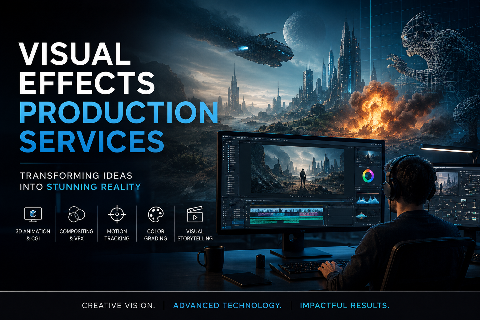 Visual Effects Production Services: Transforming Creative Ideas into Stunning Reality