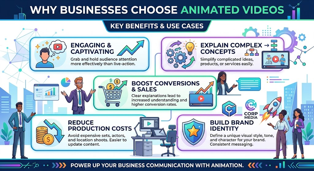 Why Businesses Choose Animated Videos