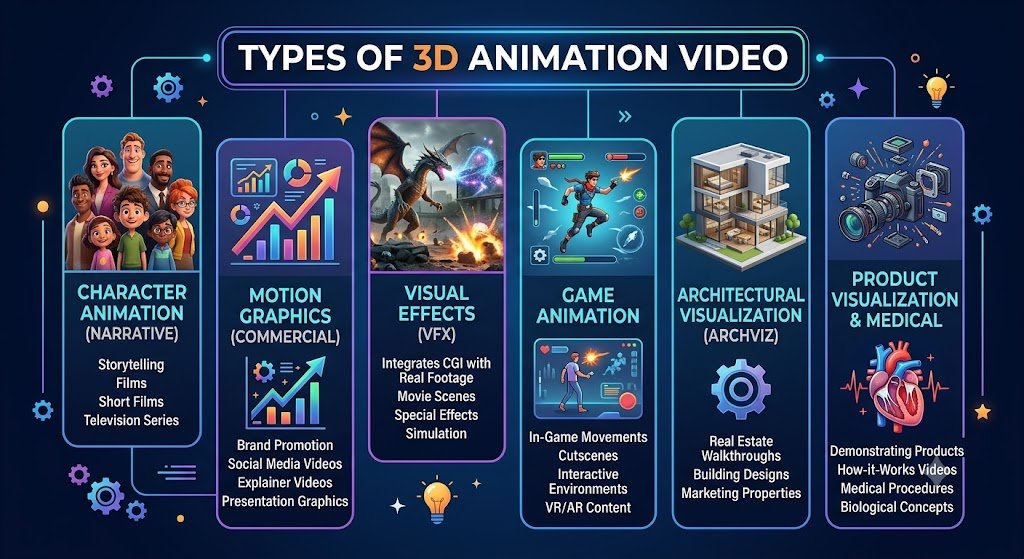 Types of 3D Animation Video 