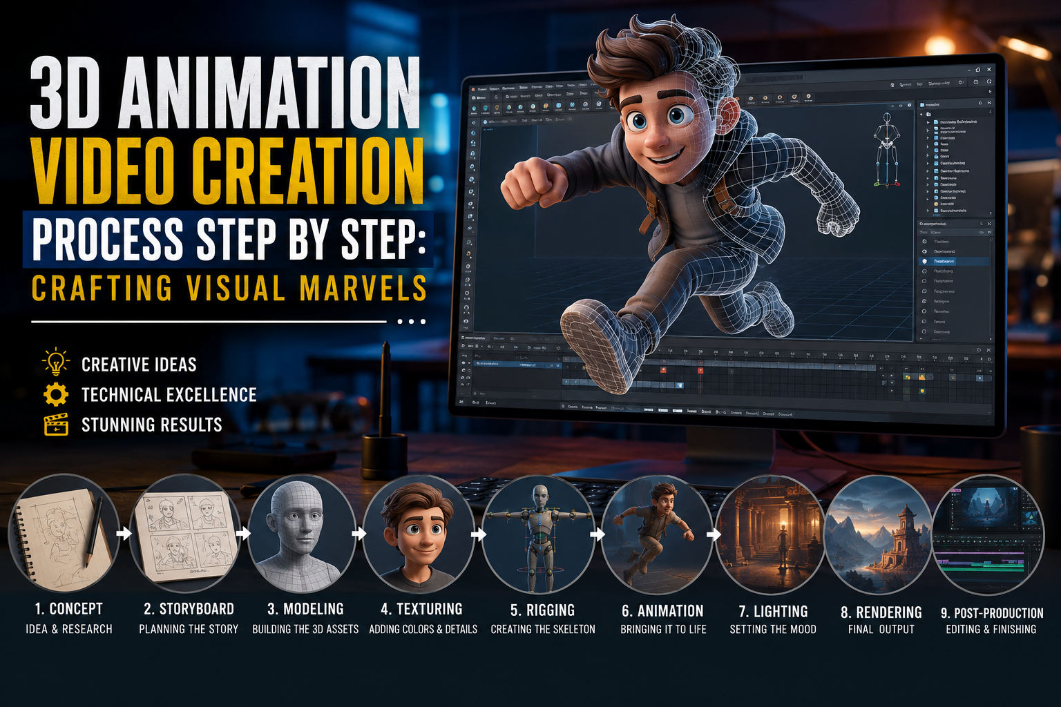 3D Animation Video Creation