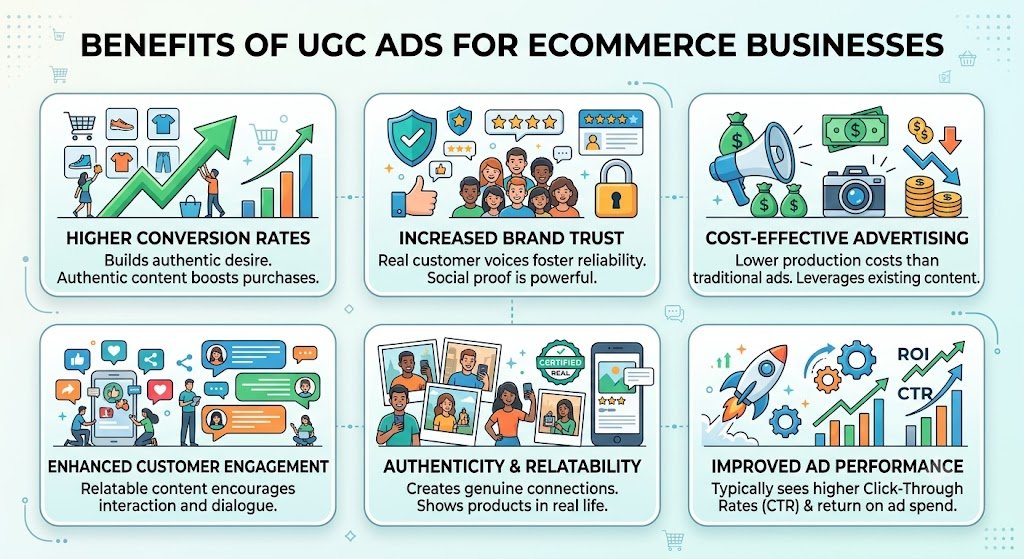 Benefits of UGC Ads for Ecommerce Businesses 