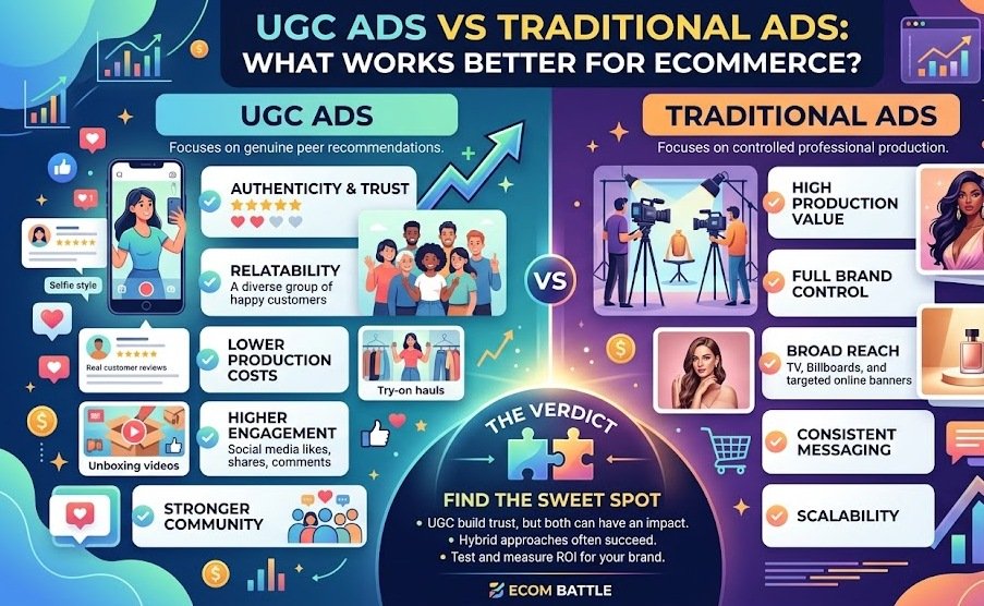 UGC Ads vs Traditional Ads: What Works Better for Ecommerce?