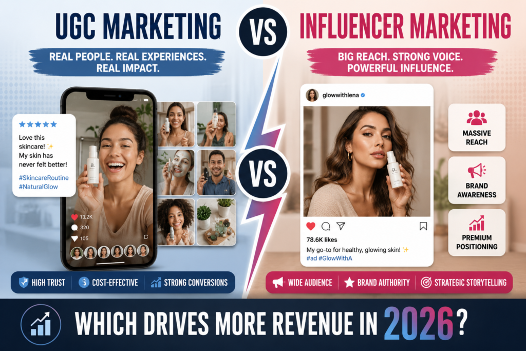 UGC Marketing vs Influencer Marketing: Which Drives More Revenue in 2026?