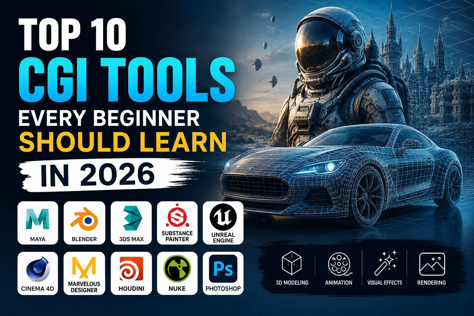 Top 10 CGI Tools Every Beginner Should Learn in 2026