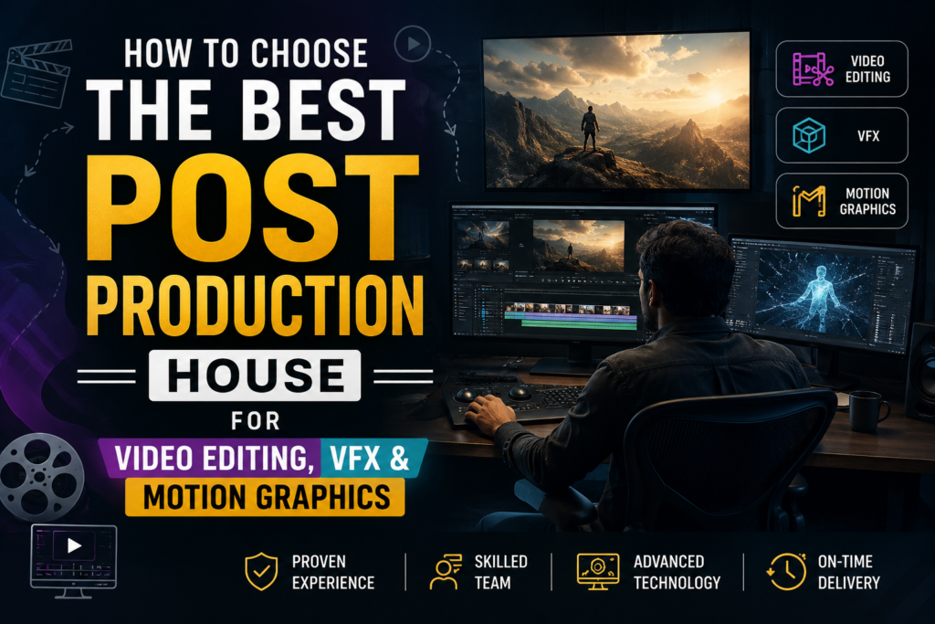 How to Choose the Best Post Production House For Video Editing, VFX & Motion Graphics