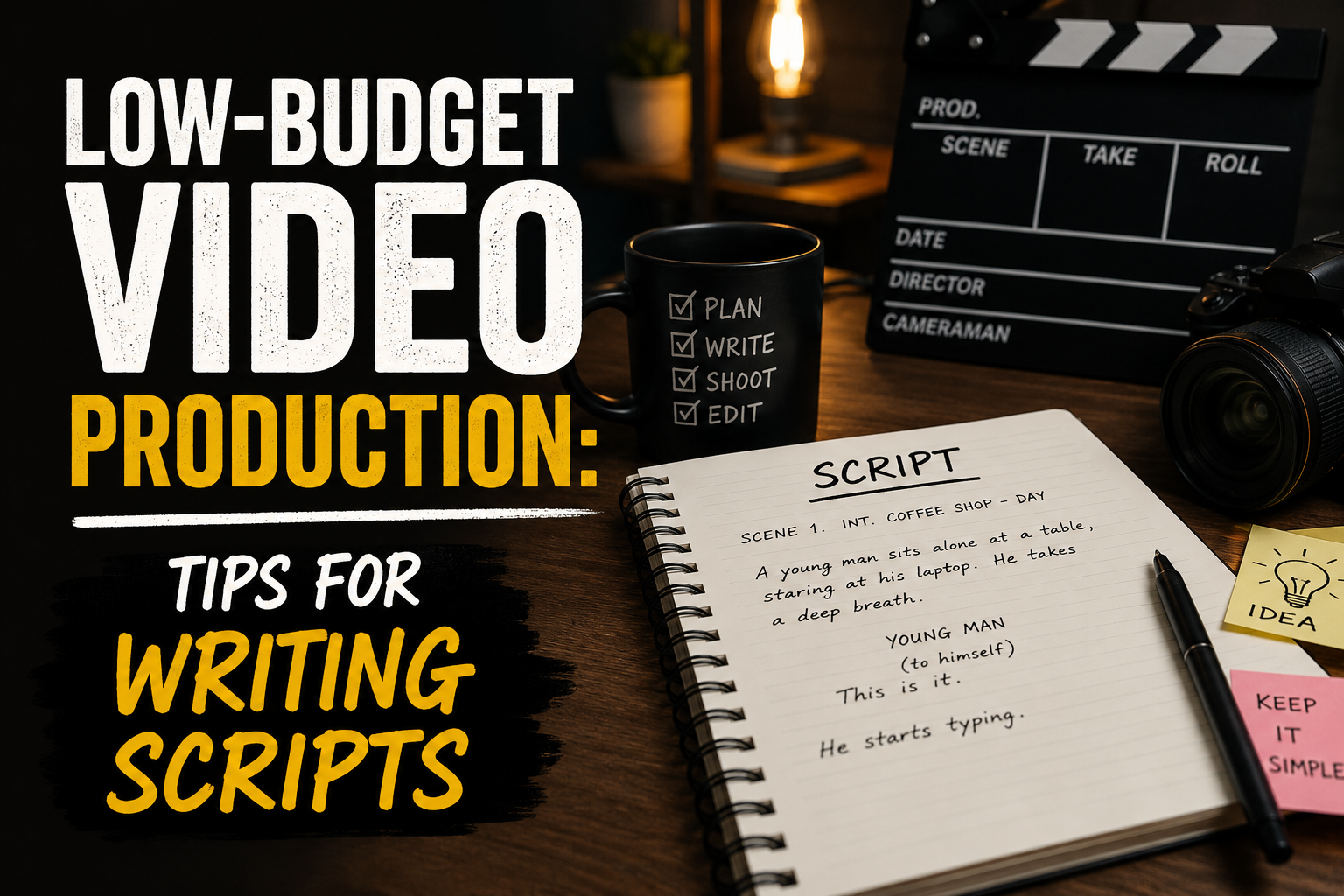 Why Scriptwriting Matters in Low-Budget Video Production: Tips For Writing Scripts